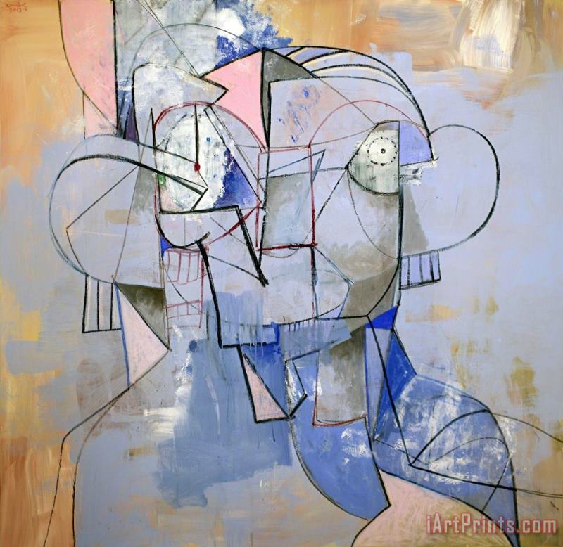 George Condo Constellation Portrait, 2013 Art Painting
