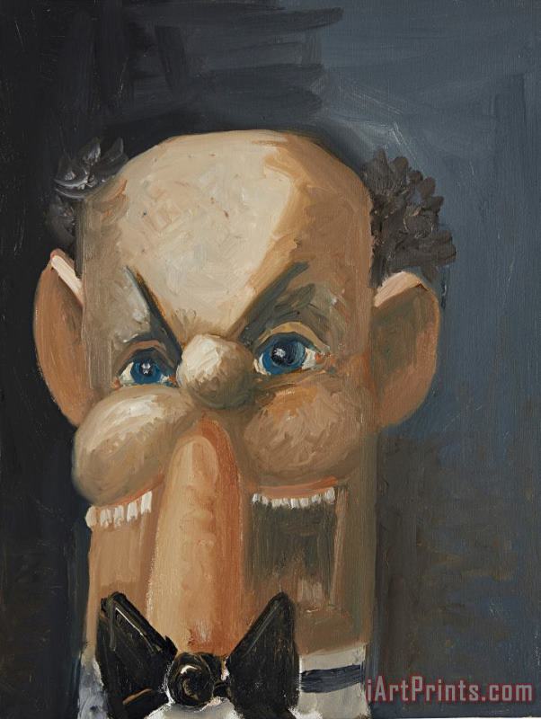 George Condo The Butler Art Painting