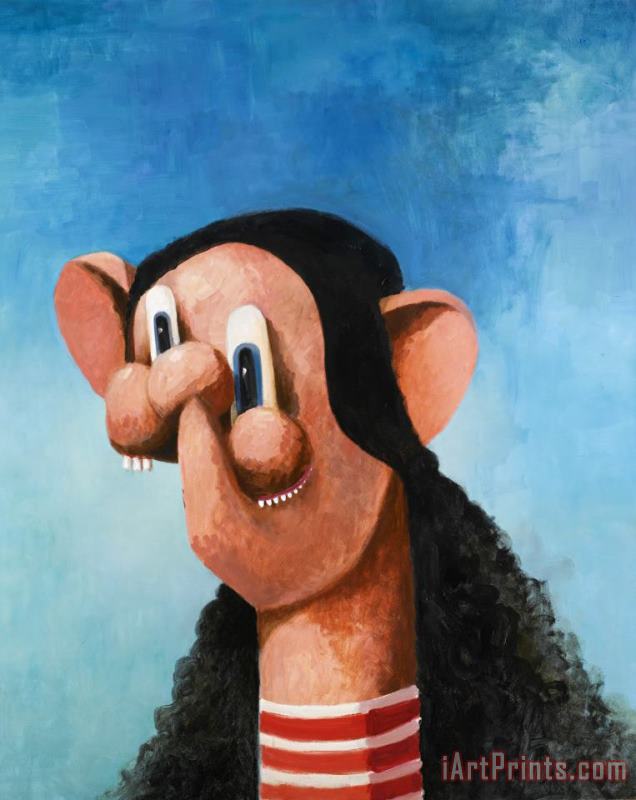 George Condo The K Mart Girl Art Painting
