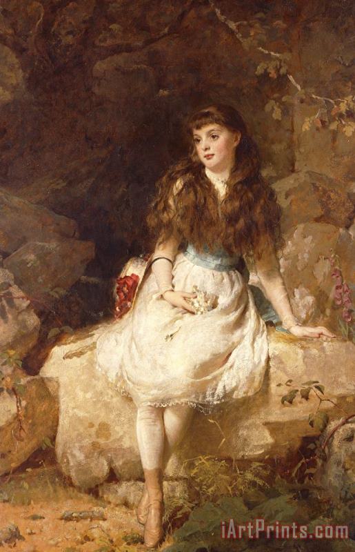 George Elgar Hicks Lady Edith Amelia Ward Daughter Of The First Earl Of Dudley Art Painting