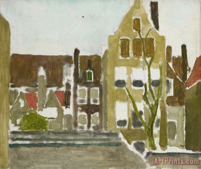A Group of Houses painting - George Hendrik Breitner A Group of Houses Art Print