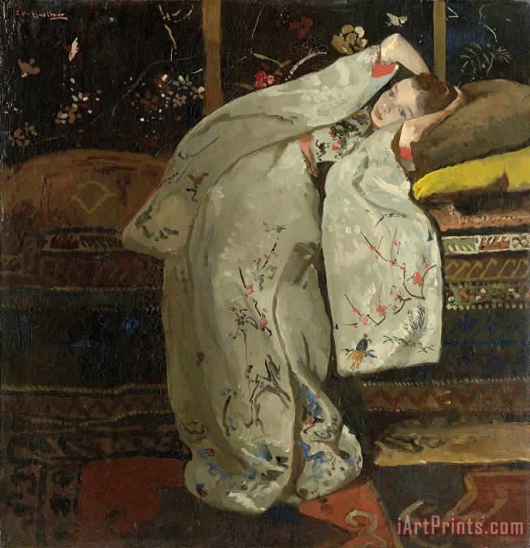 George Hendrik Breitner Girl in a White Kimono Art Print