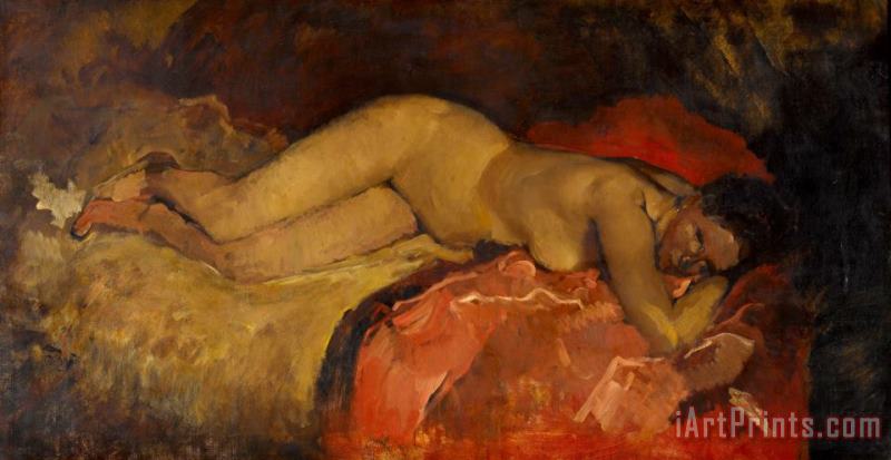 George Hendrik Breitner Reclining Nude 2 Art Print