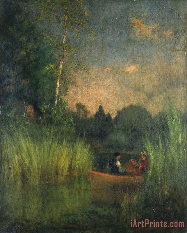 Dusk in The Rushes (alexandria Bay) painting - George Inness Dusk in The Rushes (alexandria Bay) Art Print