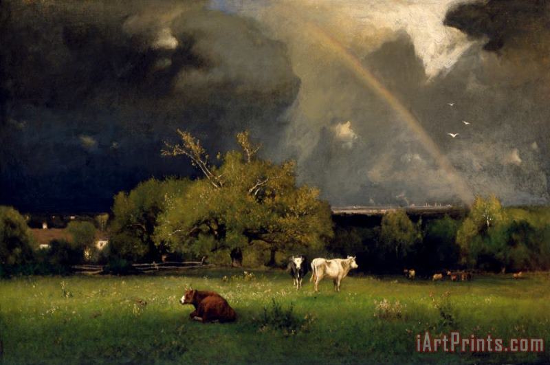 George Inness The Rainbow Art Painting