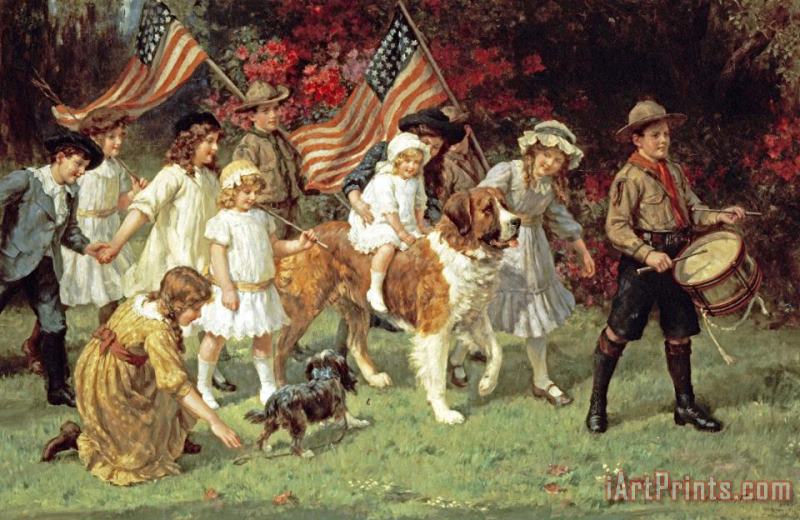 American Parade painting - George Sheridan Knowles American Parade Art Print
