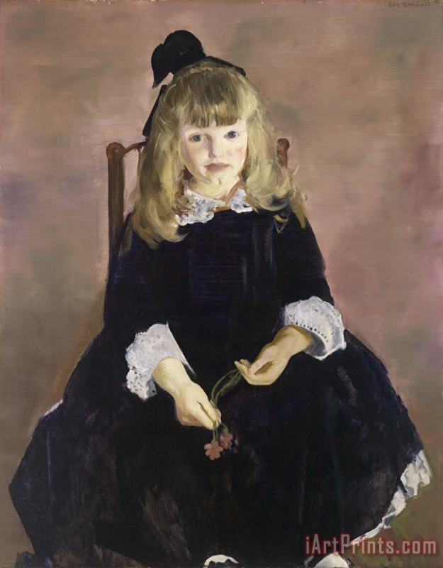 George Wesley Bellows Anne in Black Velvet Art Print