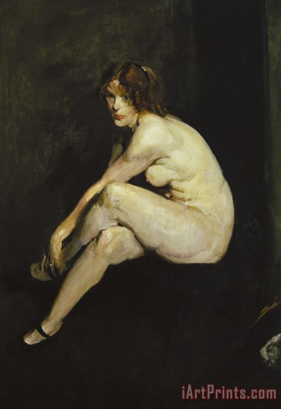 George Wesley Bellows Nude Girl, Miss Leslie Hall Art Painting