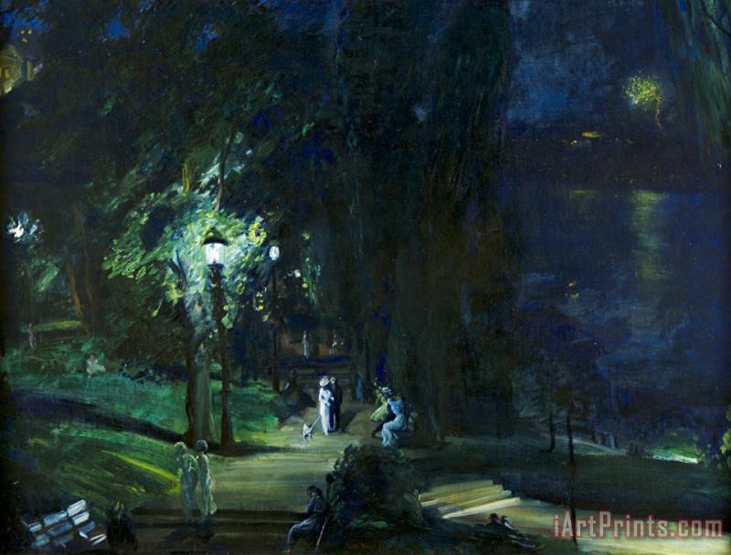 George Wesley Bellows Summer Night, Riverside Drive Art Print