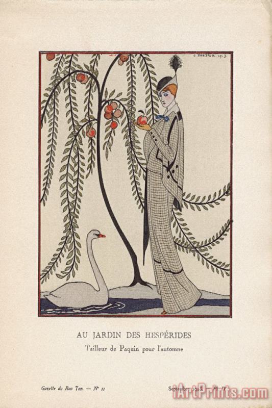 Georges Barbier Au Jardin Des Hesperides Art Print