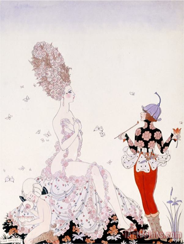 Mother Nature painting - Georges Barbier Mother Nature Art Print