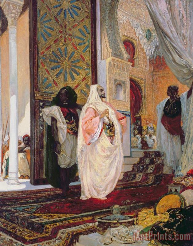 Entering the Harem painting - Georges Clairin Entering the Harem Art Print