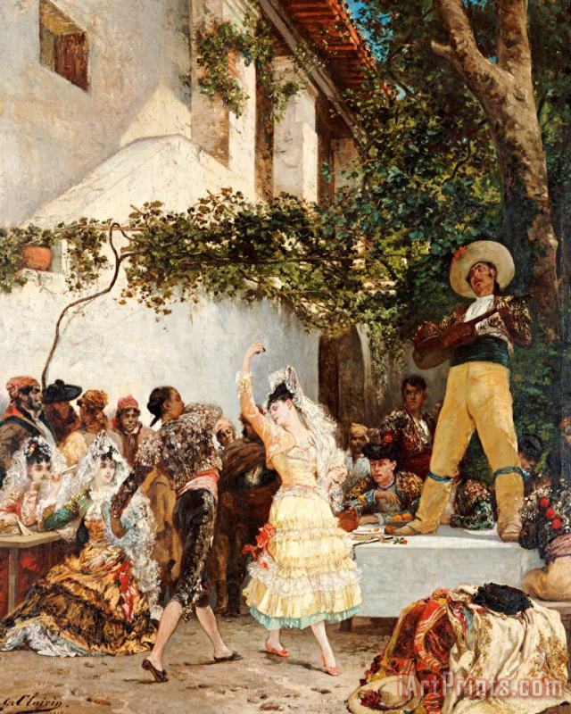 Georges Jules Victor Clairin The Spanish Dancers Art Painting