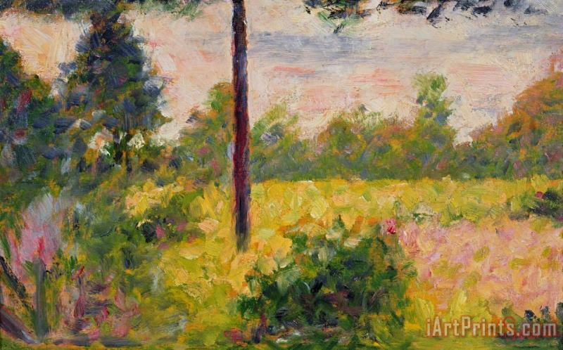 Georges Pierre Seurat Barbizon Forest Art Painting