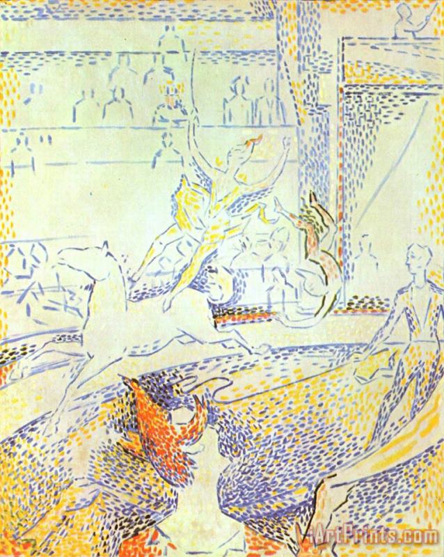 Georges Seurat Study for The Circus 1891 Art Painting