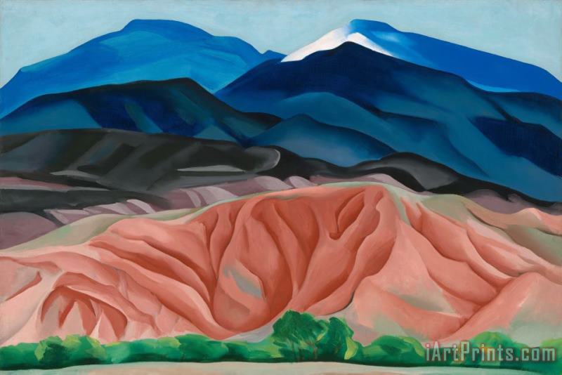 Georgia O'keeffe Black Mesa Landscape New Mexico Out Back of Mary's II Art Painting