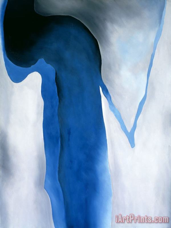 Georgia O'keeffe Blue Black And Grey, 1960 Art Painting