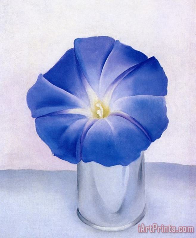 Blue Morning Glory painting - Georgia O'keeffe Blue Morning Glory Art Print
