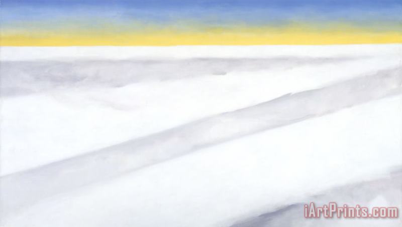 Georgia O'keeffe Clouds 5 (yellow Horizon And Clouds), 1963 1964 Art Print