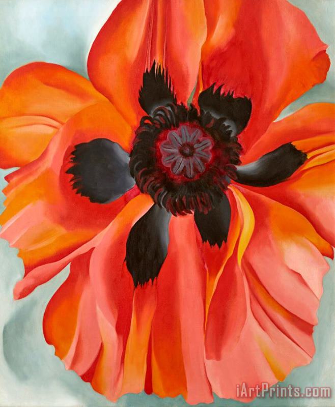 Georgia O'keeffe Red Poppy Vi Art Print