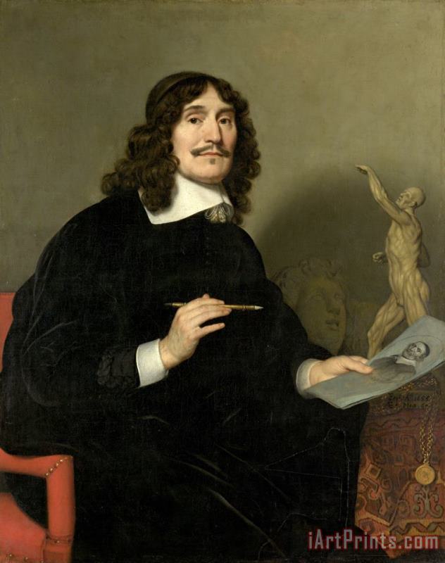 Gerard Van Honthorst Portrait of an Artist Art Painting