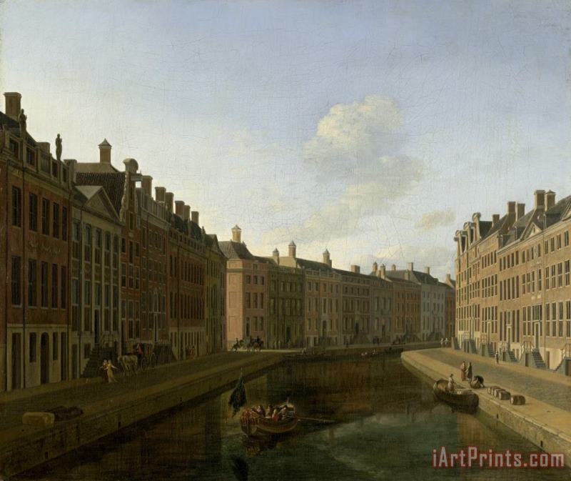 Gerrit Adriaensz. Berckheyde Gezicht Op De Gouden Bocht in De Herengracht Vanuit Het Oosten Art Painting