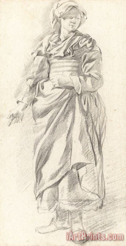 Gerrit Adriaensz. Berckheyde Standing Woman Art Print