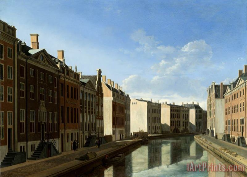Gerrit Adriaensz. Berckheyde View of The Herengracht in Amsterdam, Seen From The Vijzelstraat Art Print
