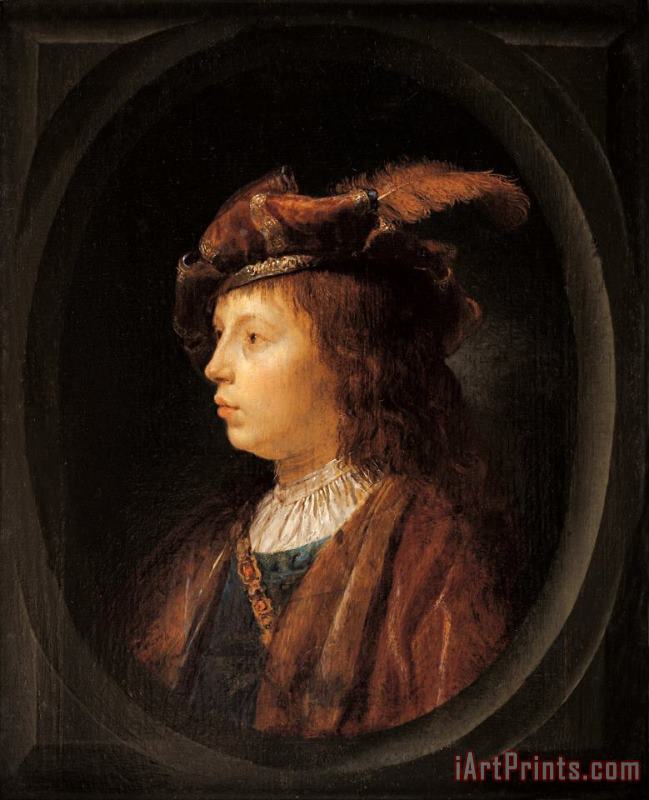 Head of a Youth painting - Gerrit Dou Head of a Youth Art Print