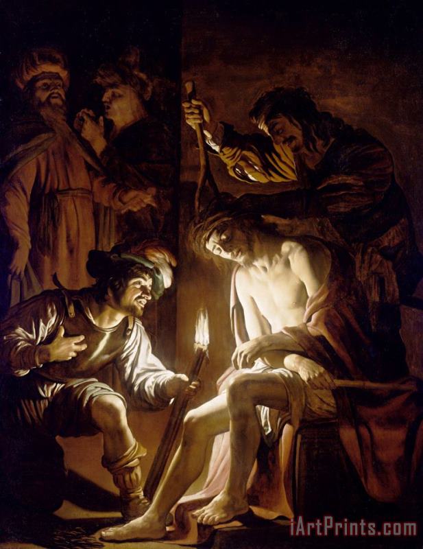 Gerrit van Honthorst Christ Crowned with Thorns Art Painting
