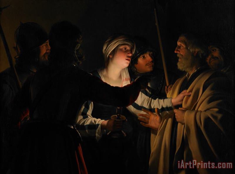 Gerrit van Honthorst The Denial Of St Peter Art Painting