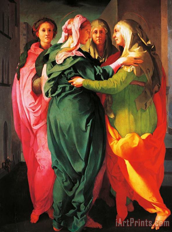 The Visitation painting - Giacomo Carucci The Visitation Art Print