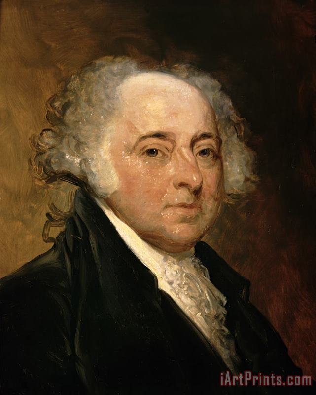 Gilbert Stuart Portrait of John Adams Art Painting