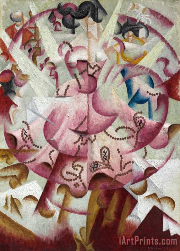 Dancer at Pigalle's painting - Gino Severini Dancer at Pigalle's Art Print