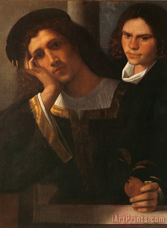 Giorgione Double Portrait (attributed to Giorgione) Art Painting