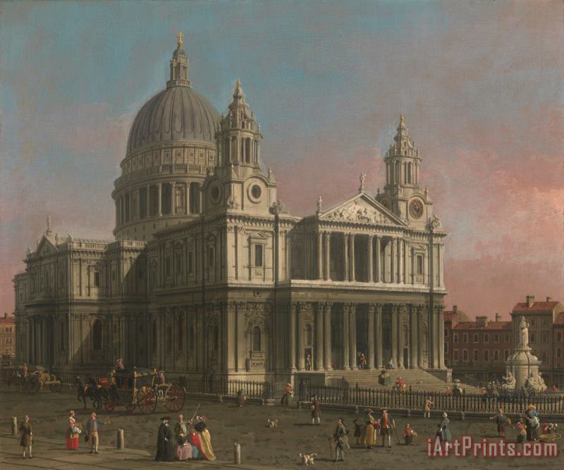 St. Paul's Cathedral painting - Giovanni Antonio Canaletto St. Paul's Cathedral Art Print