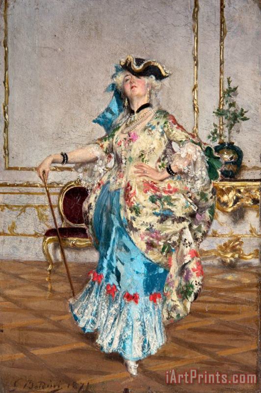 Giovanni Boldini An Elegant Lady Art Painting