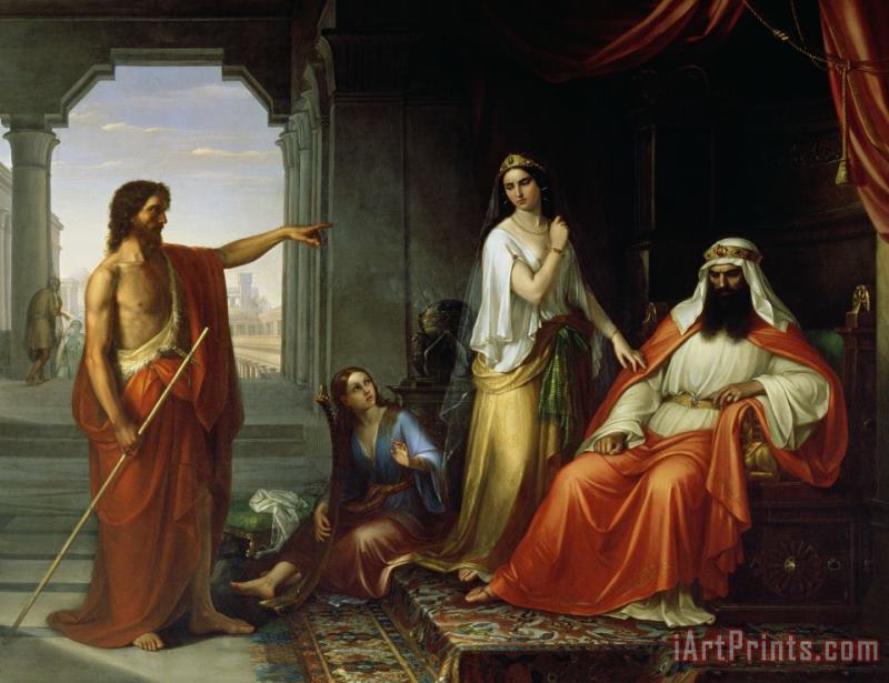 Giovanni Fattori St. John The Baptist Rebuking Herod Art Painting