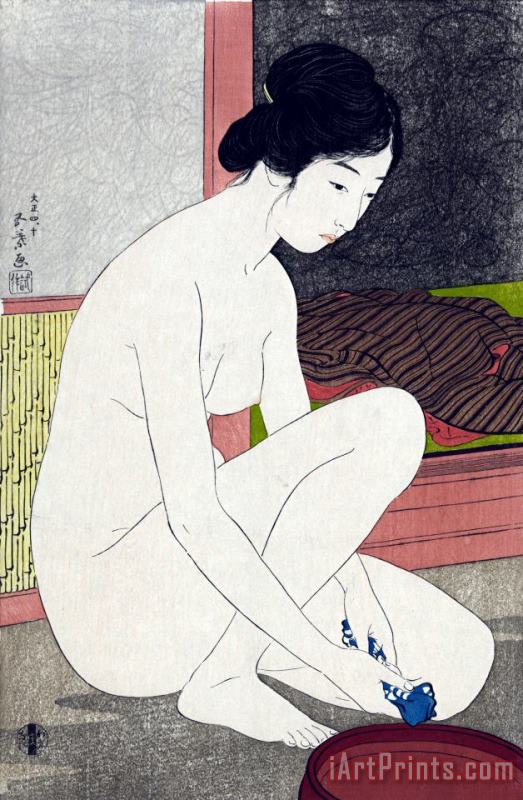 Goyo Hashiguchi Yokugo No Onna Art Painting