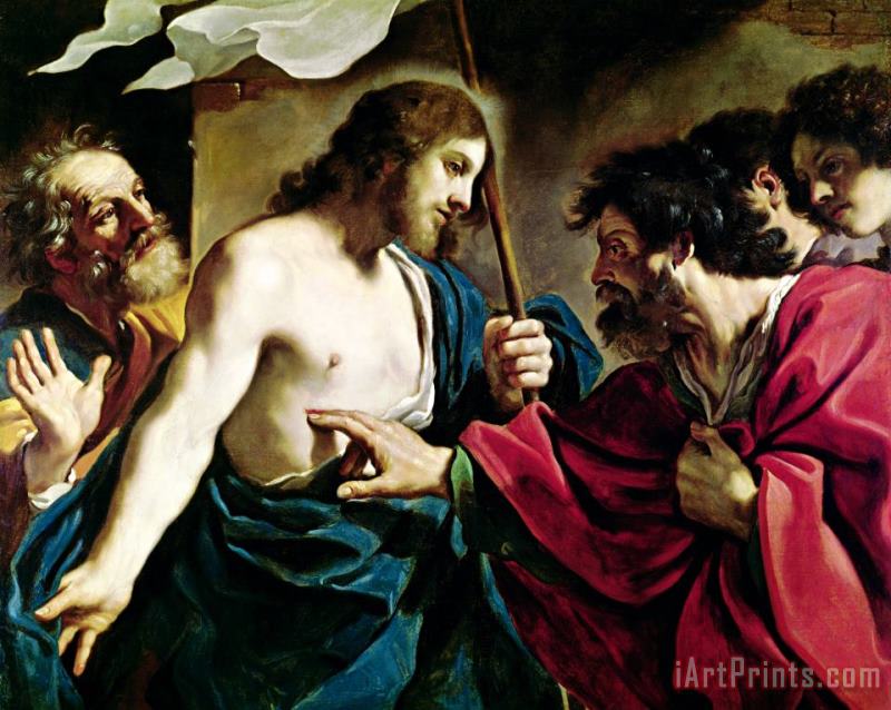 Guercino The Incredulity of Saint Thomas Art Painting