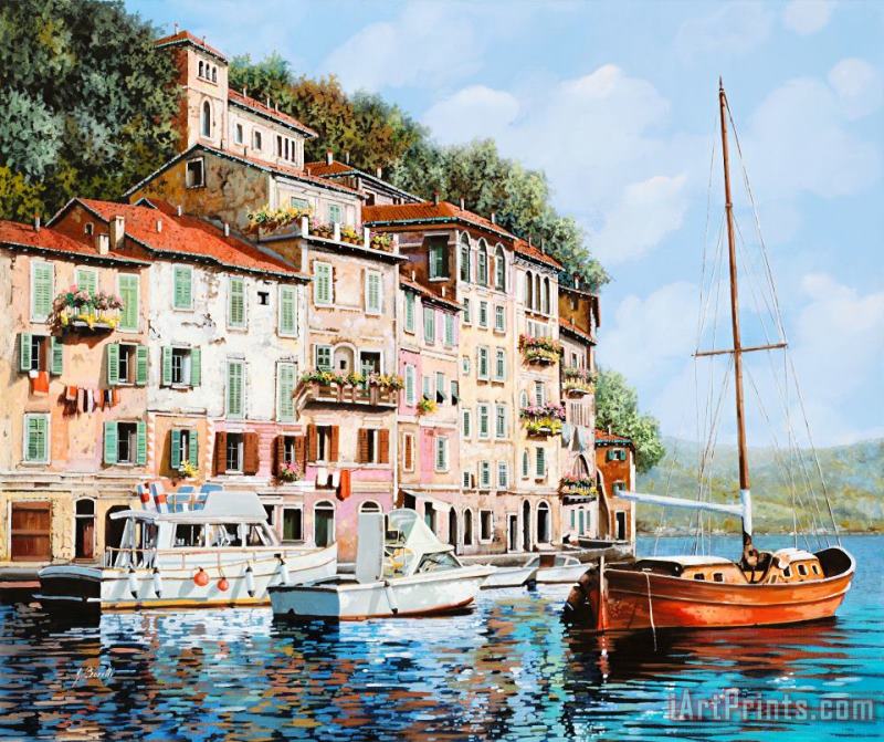 Collection 7 La Barca Rossa Alla Calata Art Painting