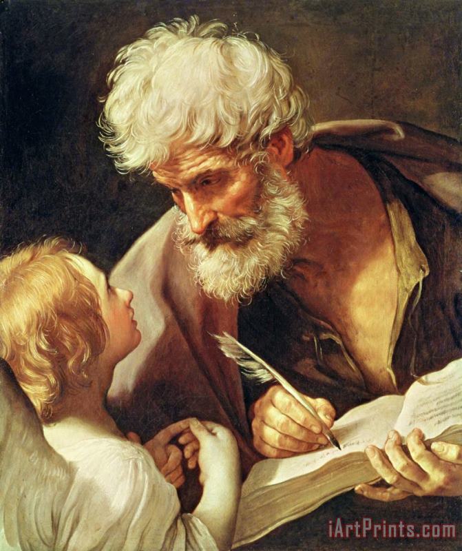 Saint Matthew painting - Guido Reni Saint Matthew Art Print