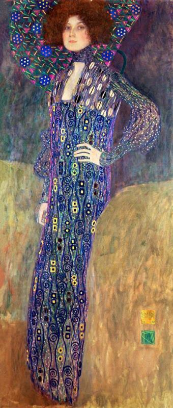 Emilie Floege painting - Gustav Klimt Emilie Floege Art Print