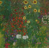 Gustav Klimt - Farm Garden with Flowers painting