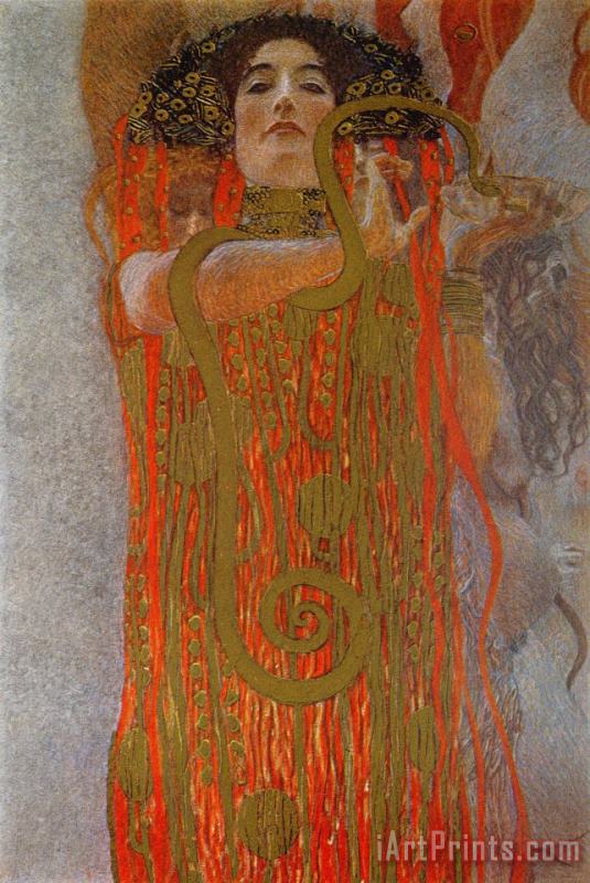 Hygieia painting - Gustav Klimt Hygieia Art Print