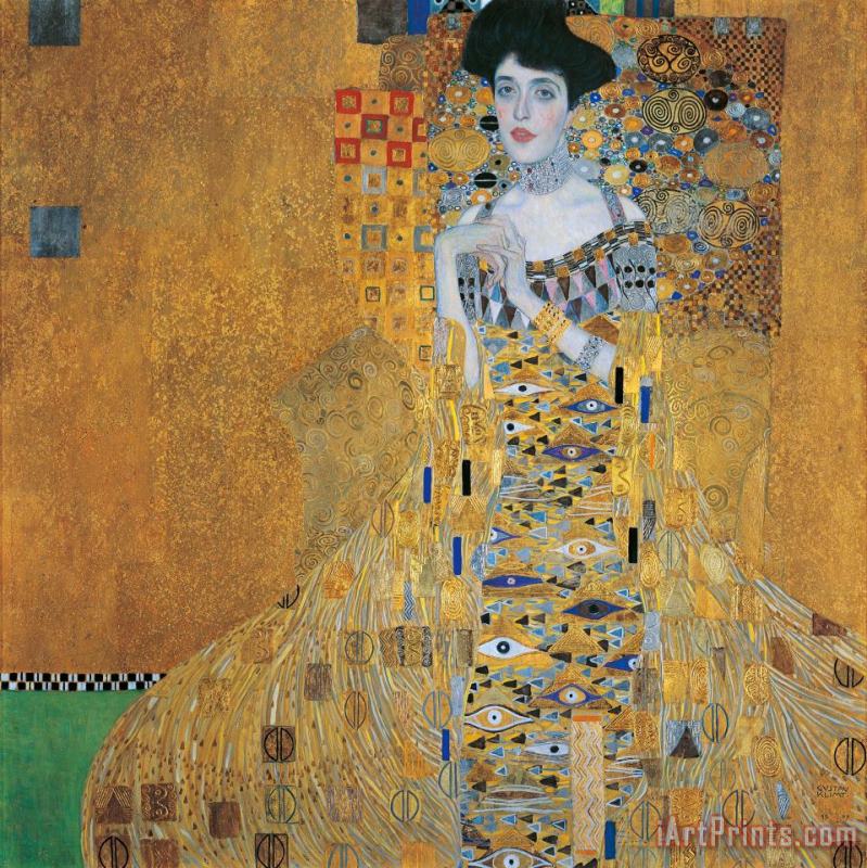 Portrait Of Adele Bloch-bauer I painting - Gustav Klimt Portrait Of Adele Bloch-bauer I Art Print