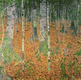 Gustav Klimt - The Birch Wood painting