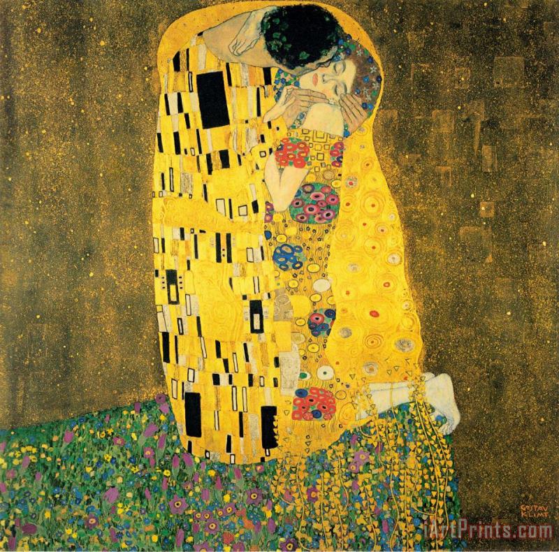 Gustav Klimt The Kiss Iv Art Painting