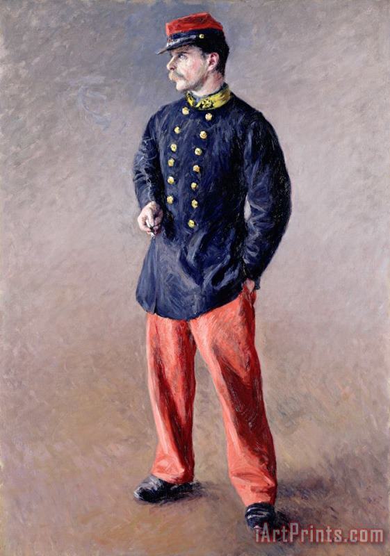 Gustave Caillebotte A Soldier Art Painting