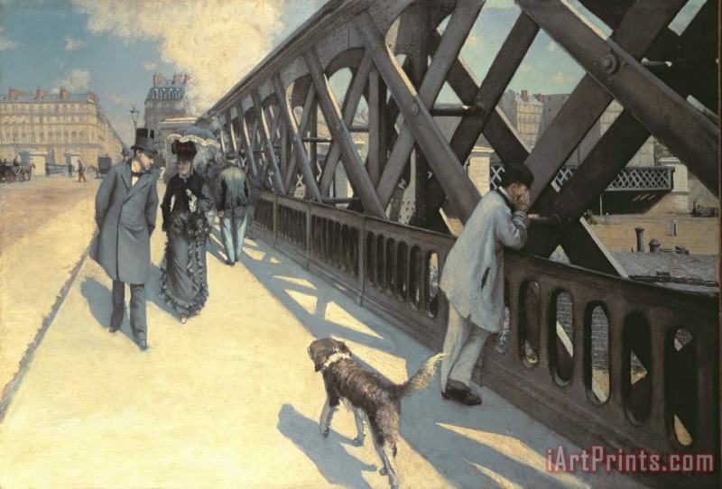 Gustave Caillebotte Le Pont de L'Europe Art Painting